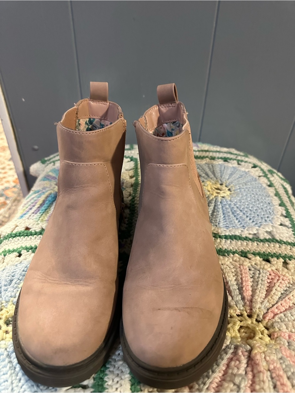 Black Suede Ankle Boots with Knit Cuff size 8.5 and 4 (2for 1) - Picture 11 of 12